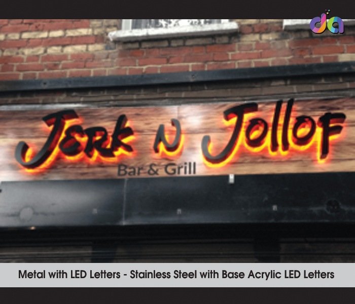 Metal Letters with LED by Dharshan Adss