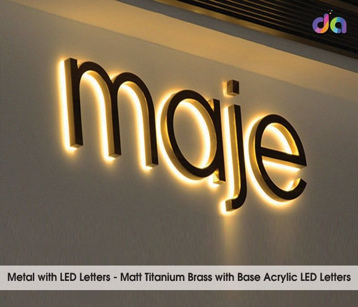 Metal Letters with LED — work by Dharshan Adss