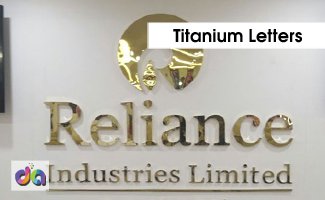 Titanium Letters — work by Dharshan Adss