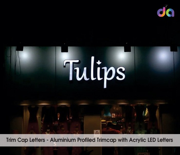 Trimcap LED Letters — work by Dharshan Adss