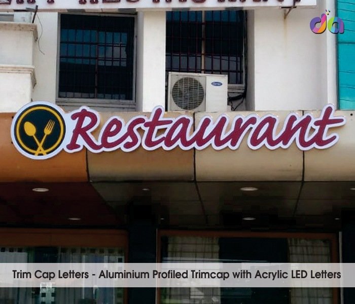 Trimcap LED Letters — work by Dharshan Adss