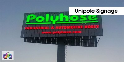 Unipole Signage — work by Dharshan Adss