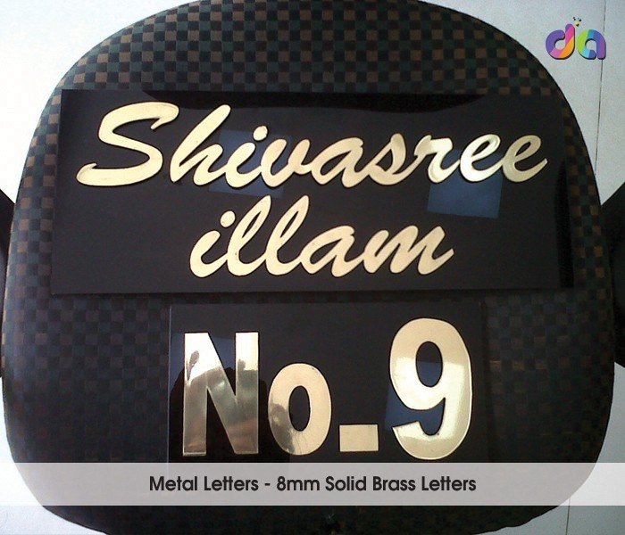 Brass Letters — work by Dharshan Adss
