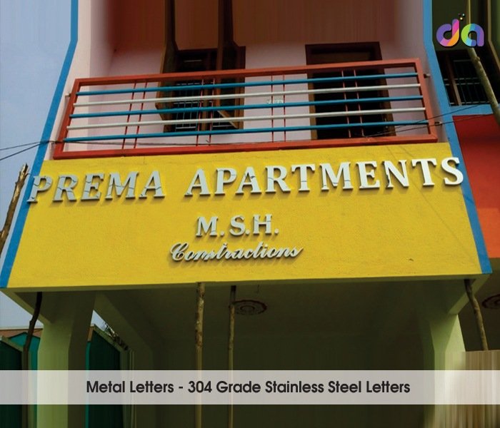 Stainless Steel Letters — work by Dharshan Adss