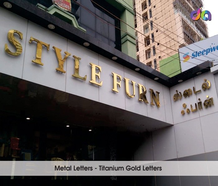 Titanium Letters — work by Dharshan Adss