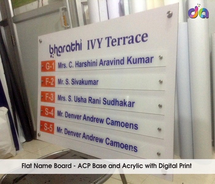 Foam Name Plates — work by Dharshan Adss