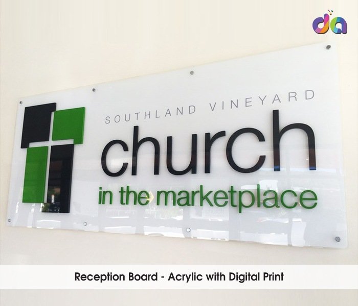 Acrylic Sign Boards — work by Dharshan Adss