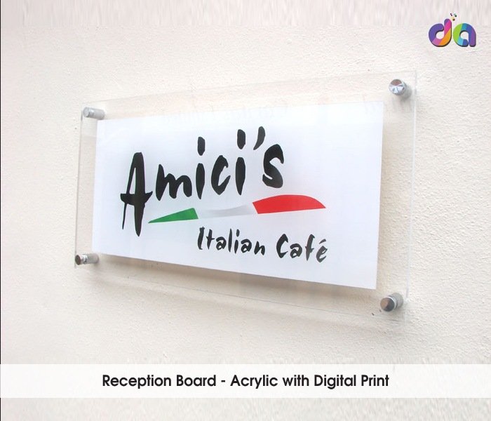 Acrylic Sign Boards — work by Dharshan Adss